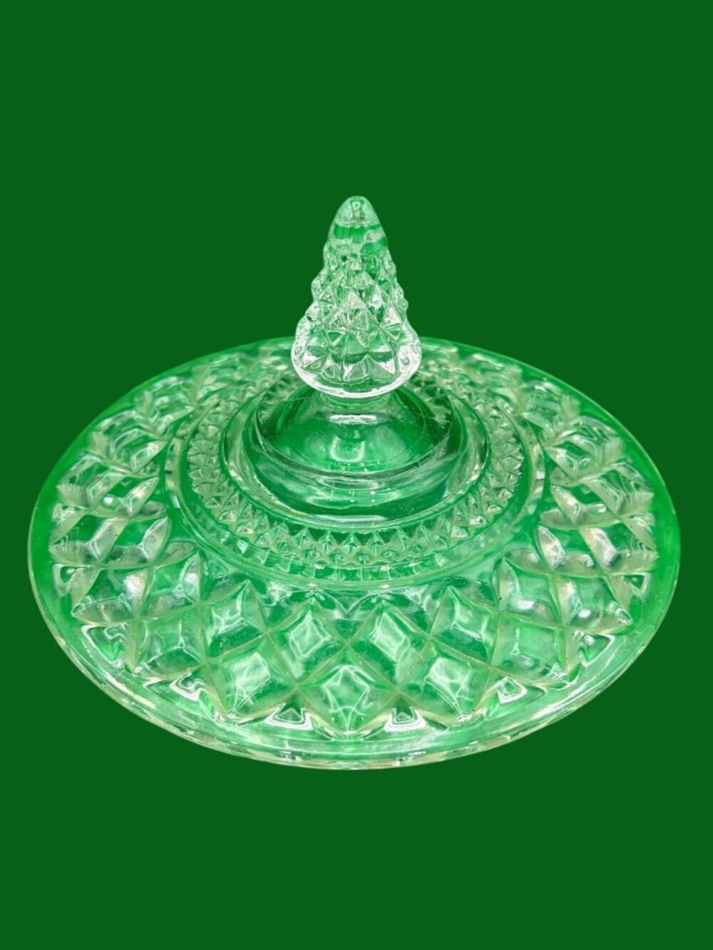 Vintage Anchor Hocking Wexford Lidded Compote Dish Pedestal Candy Bowl 10" - Picture 5 of 11